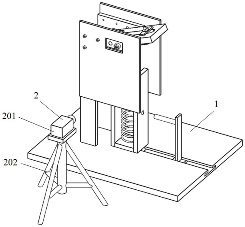 A compression spring type micro particle impact experiment system