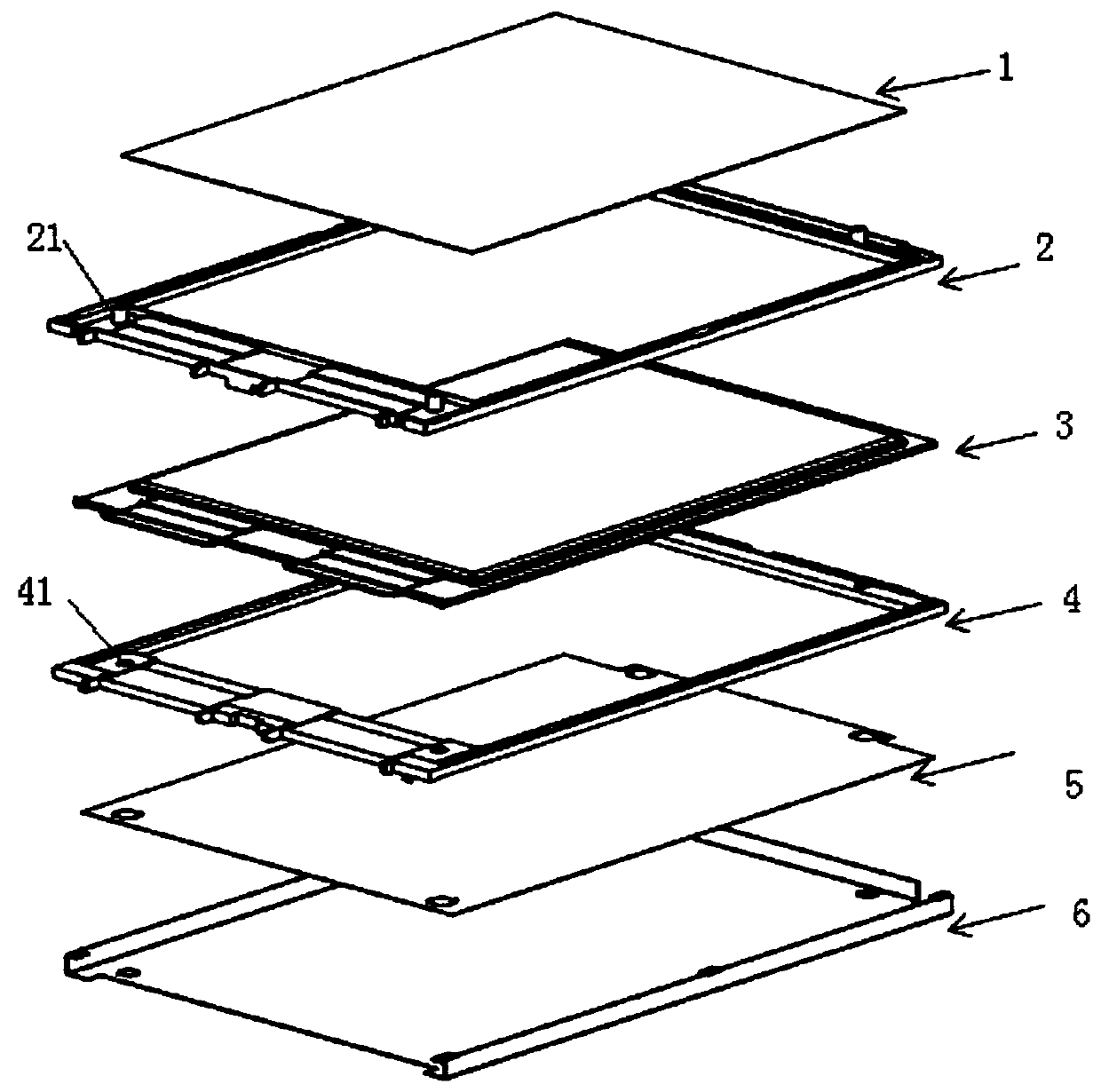 Soft packing battery grouping structure