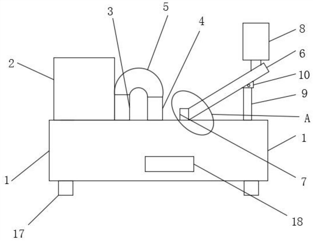 An environmentally friendly vibrating lateral discharge device for grain production