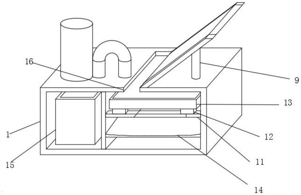 An environmentally friendly vibrating lateral discharge device for grain production