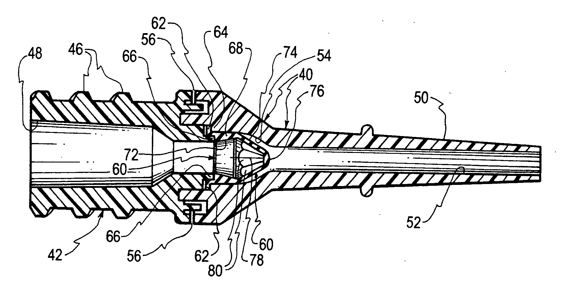 Outdwelling slit valves and assemblies for medical liquid flow through a cannula and related methods