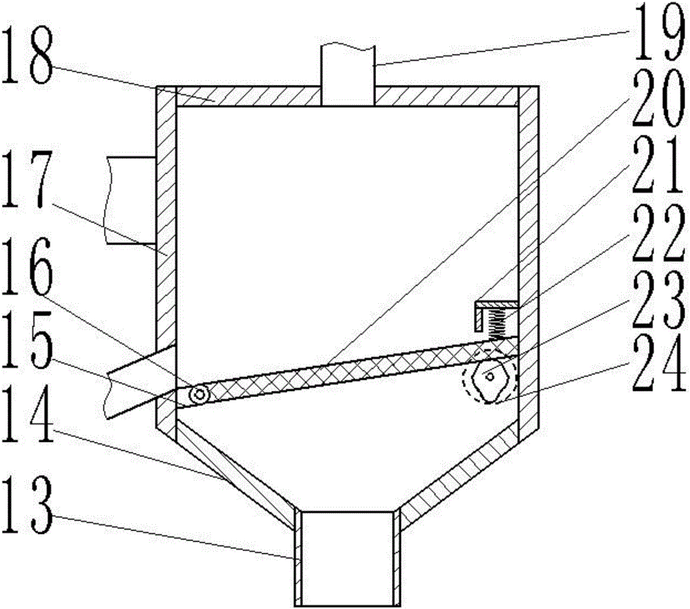 Battery positive electrode material ball milling device capable of screening materials