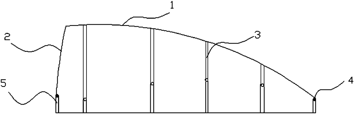 Inner space adjusting device for greenhouse and using method