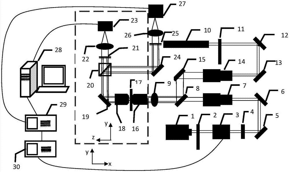 Photo-thermal differential microscopic imaging apparatus and individual particle imaging method