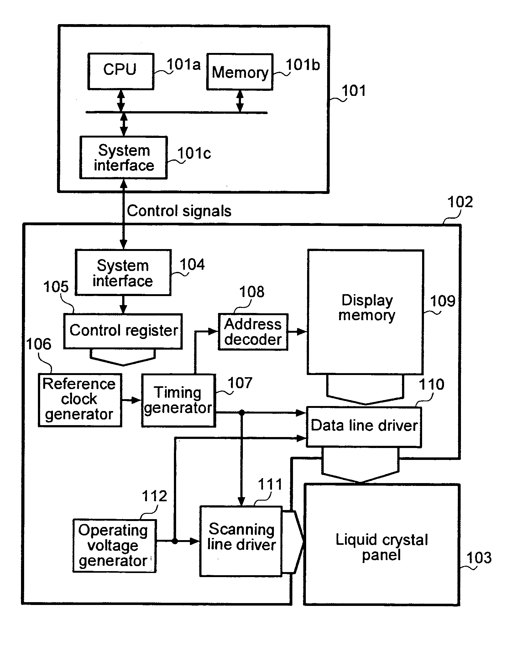 Liquid crystal display controller