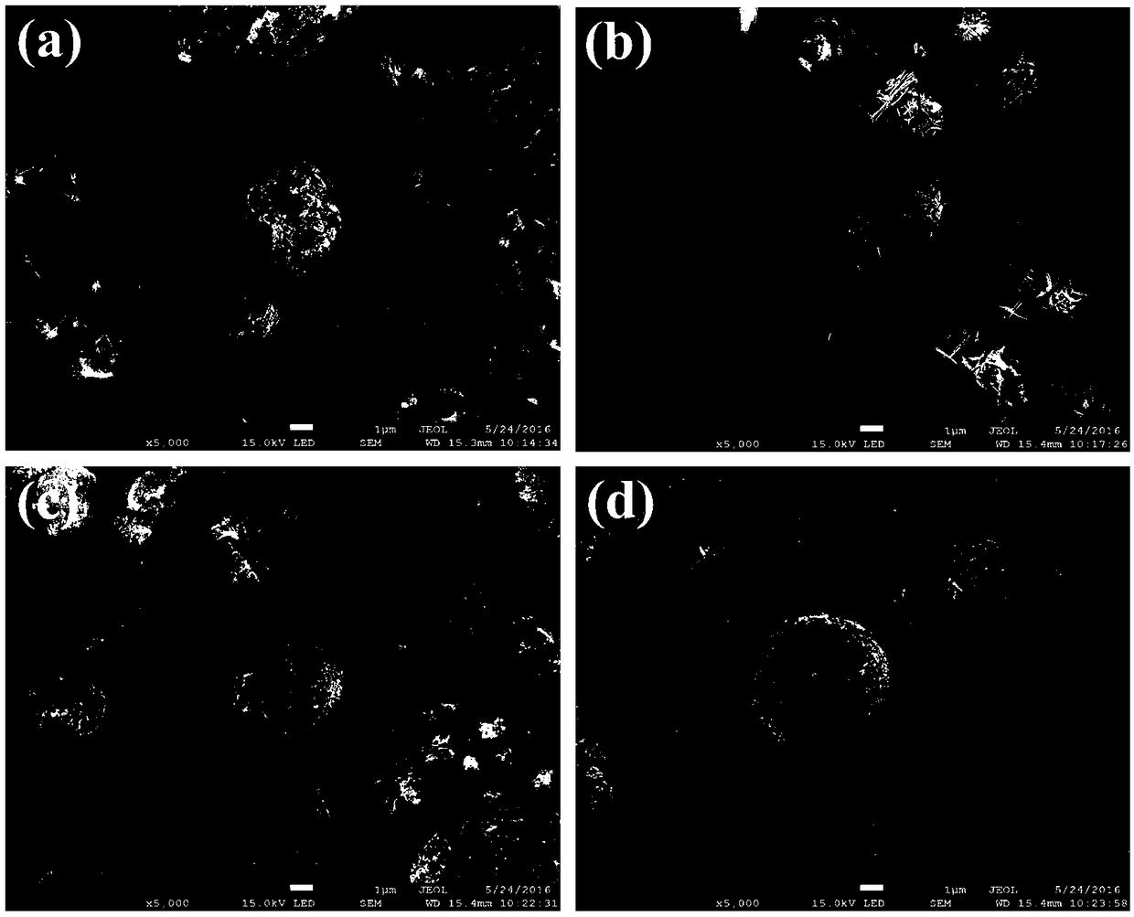 Preparation method and application of hydrated basic zinc pyrovanadate (Zn3V2O7(OH)2.2H2O) material