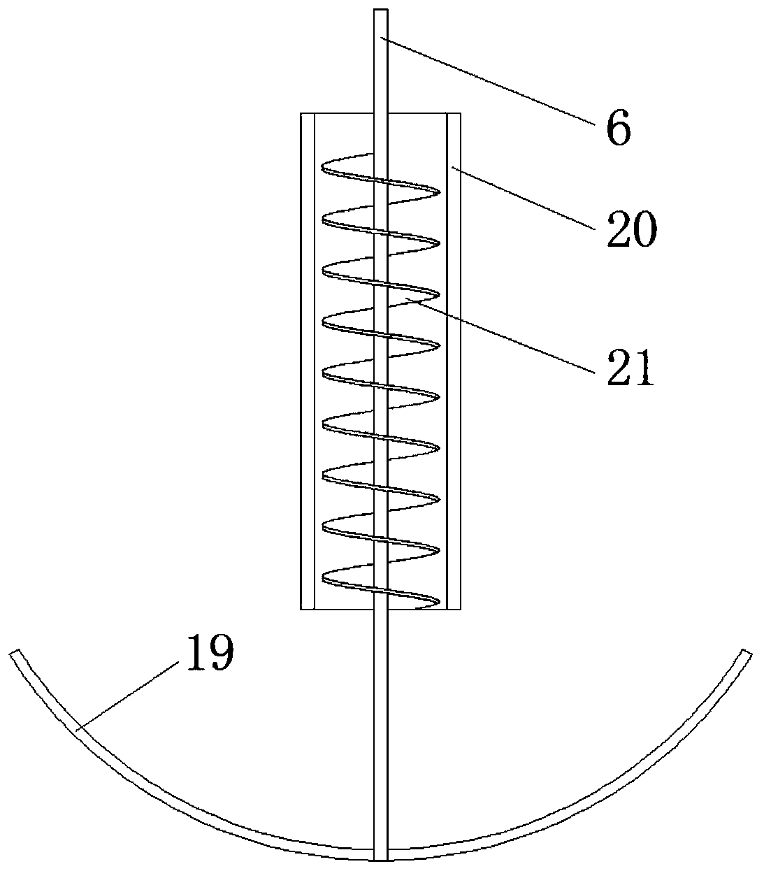 Flue gas dust removal and desulfurization device