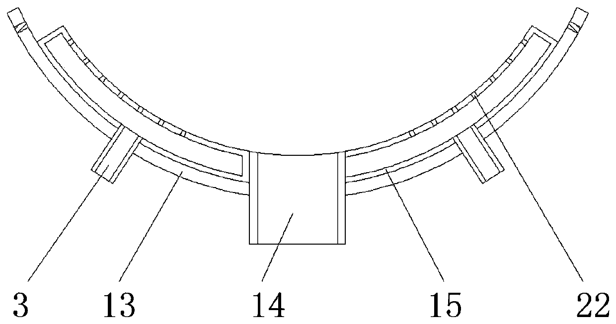 Flue gas dust removal and desulfurization device