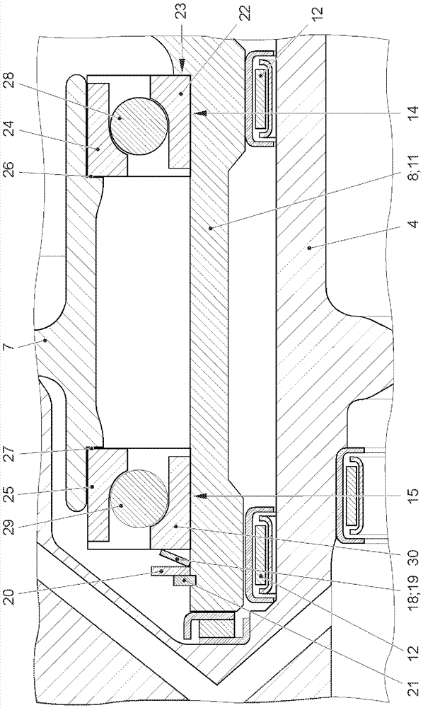 Hybrid drive train device for motor vehicles