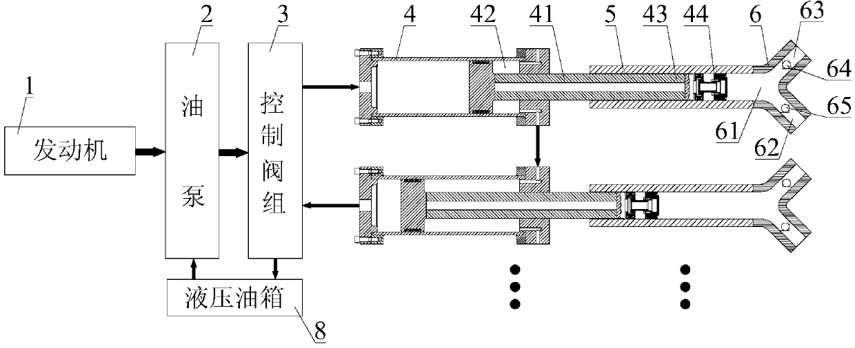 Fracturing pump system and fracturing truck