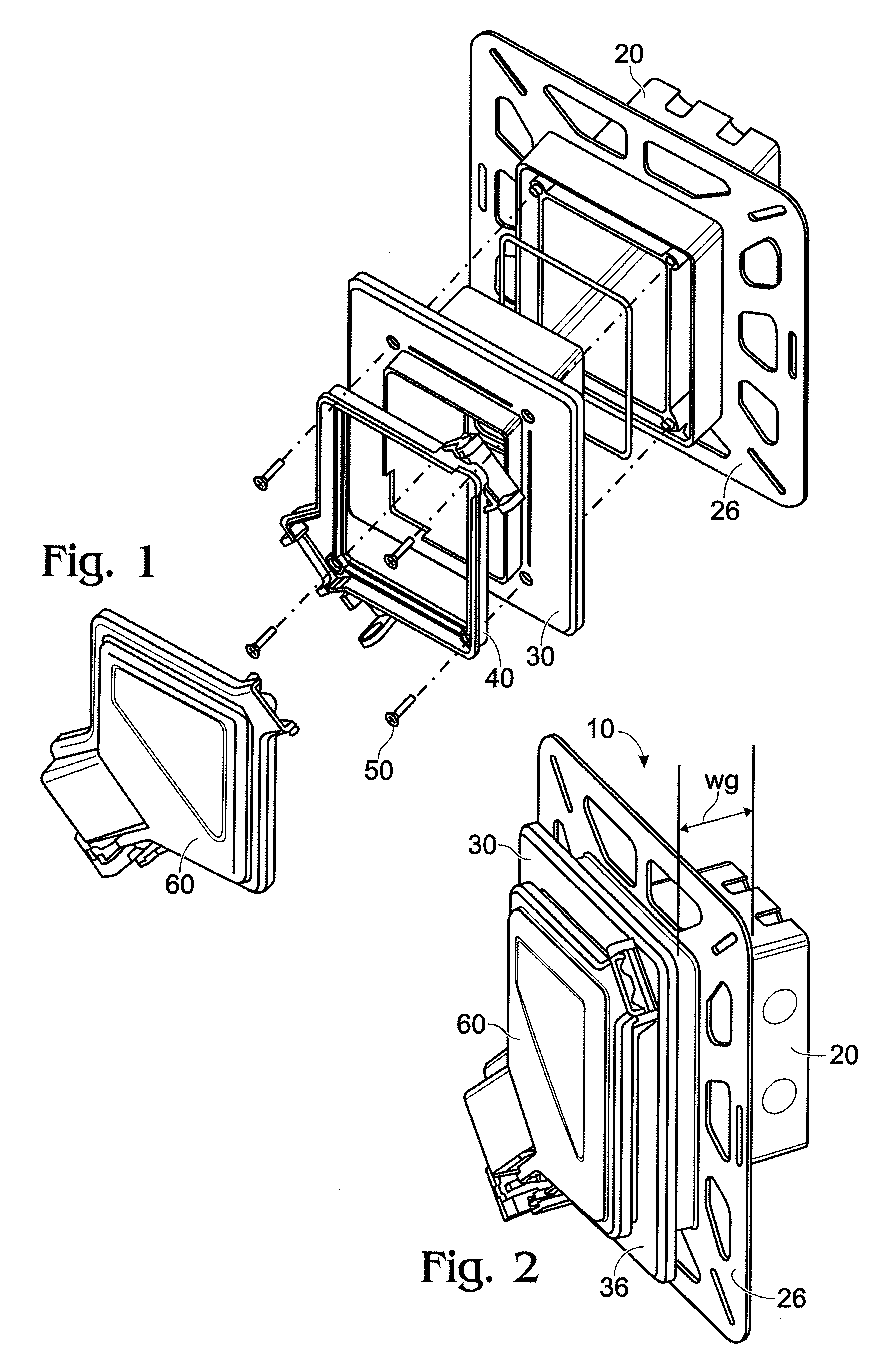 Recessed while-in-use electrical box