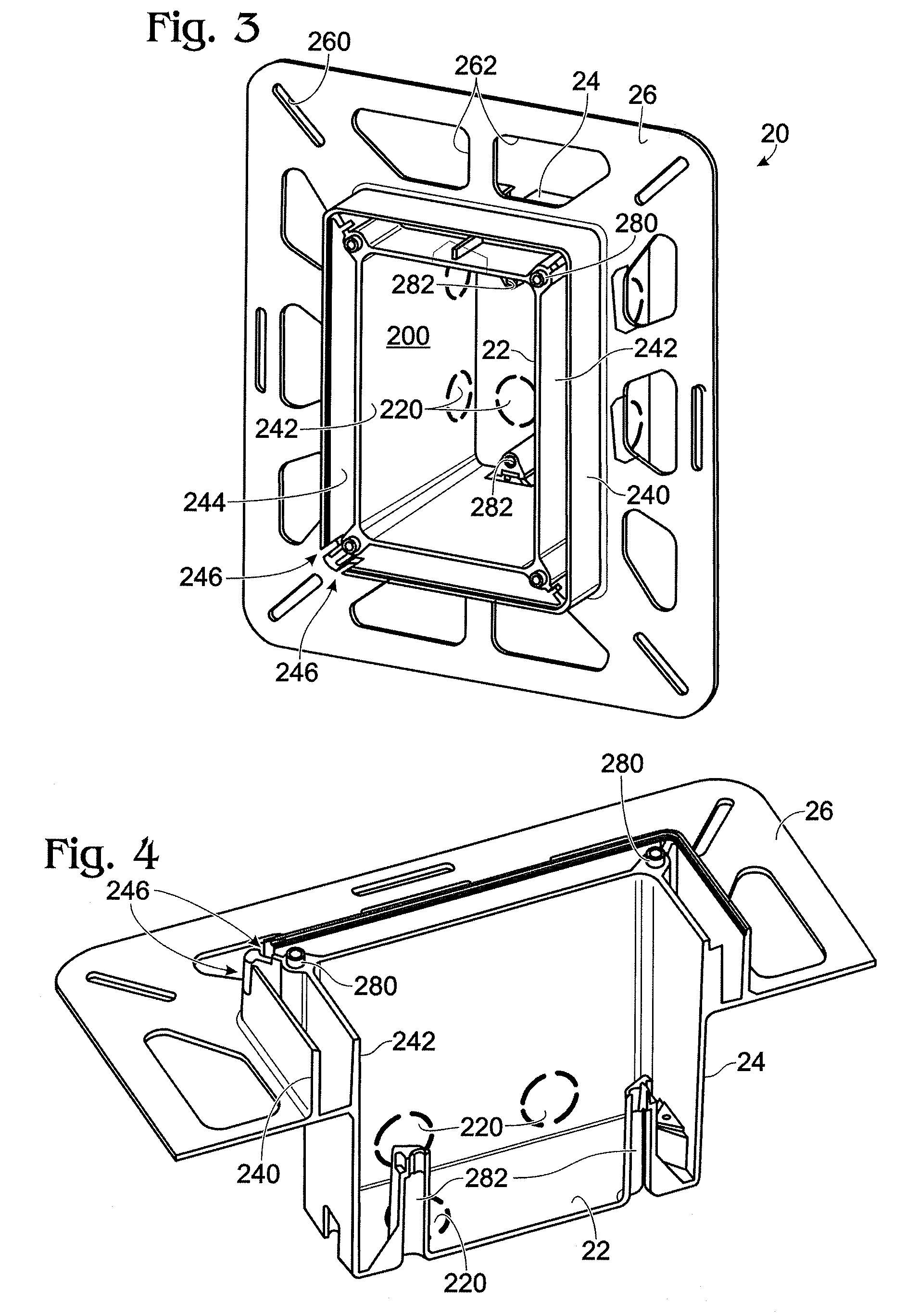 Recessed while-in-use electrical box