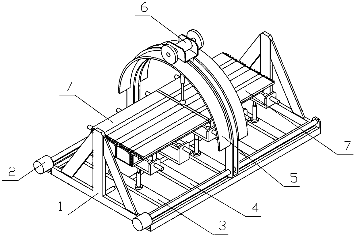 Bridge combination unit space model experimental device