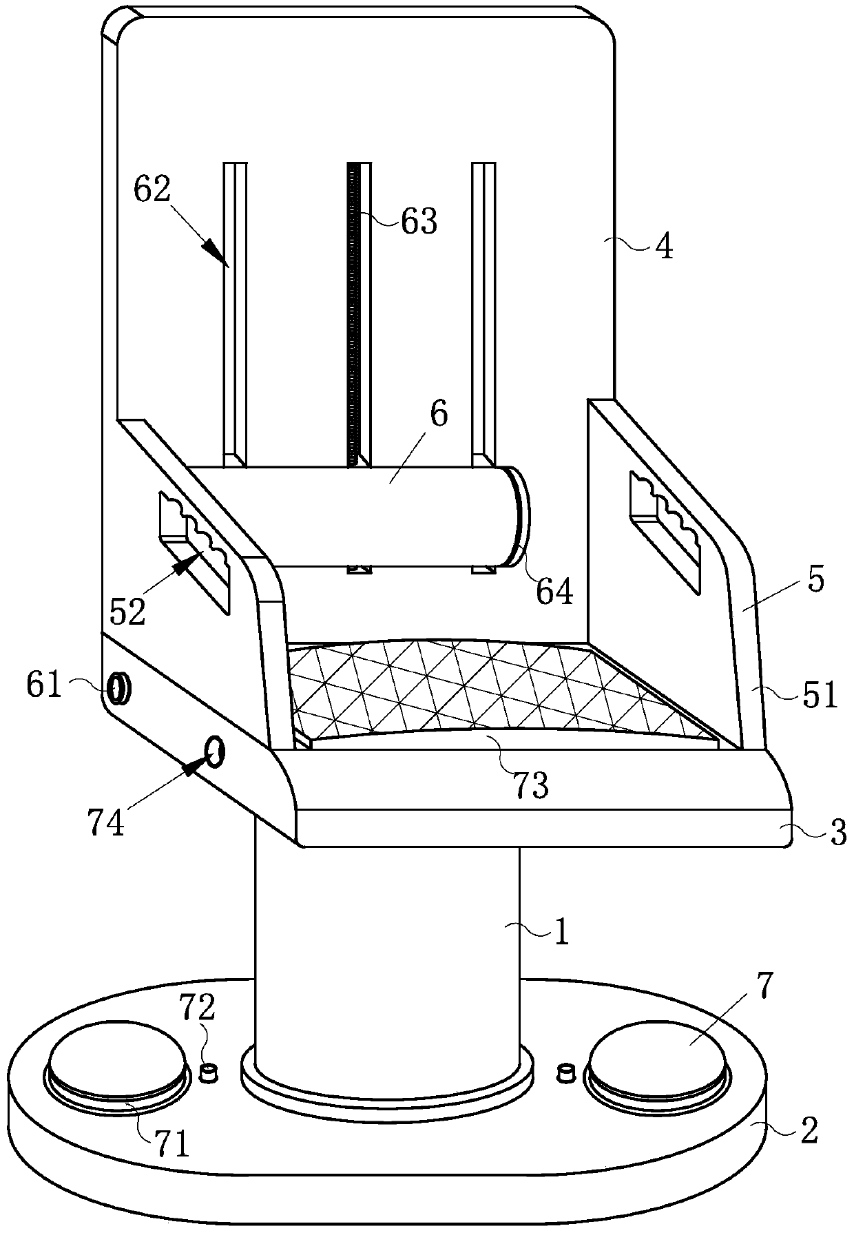 ABS modified plastic seat