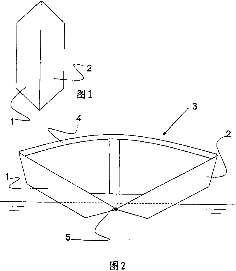 A floatable unit for evacuation purposes