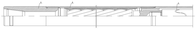 Horizontal well diameter-adjustable screw drill dedicated for coal bed gas