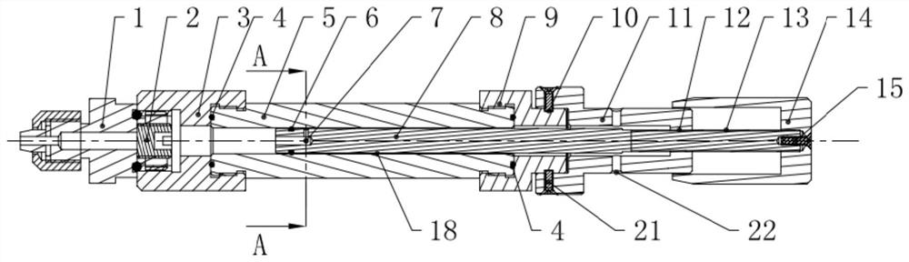 Leakage-amount-adjustable leakage hole based on laminar flow principle