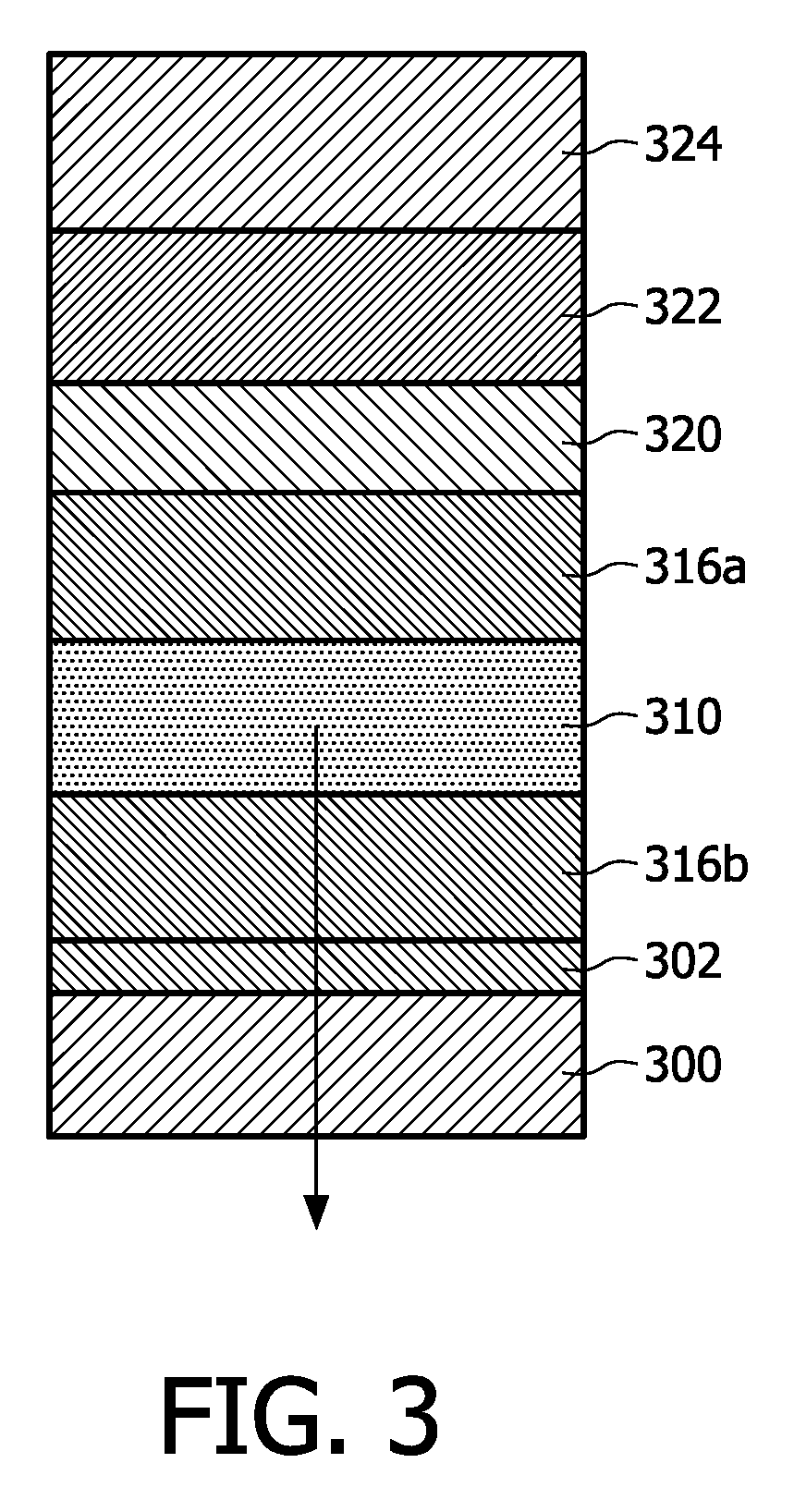 Highly doped electro-optically active organic diode with short protection layer