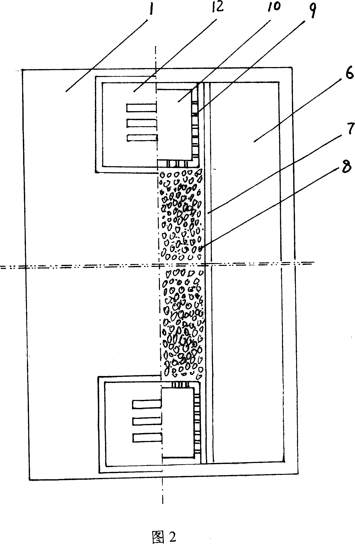 Method for fastly collecting rain and leaking on ground