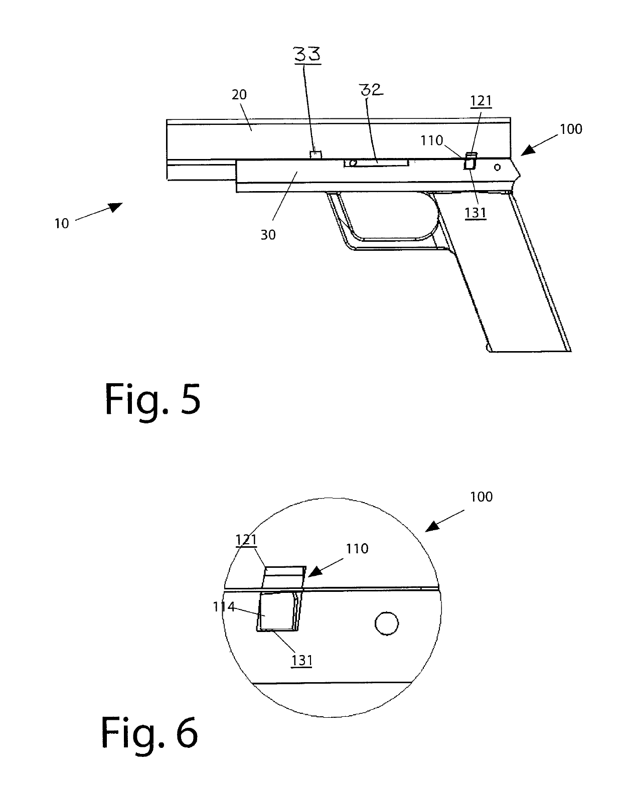 Slide block mechanism for semi-automatic pistols