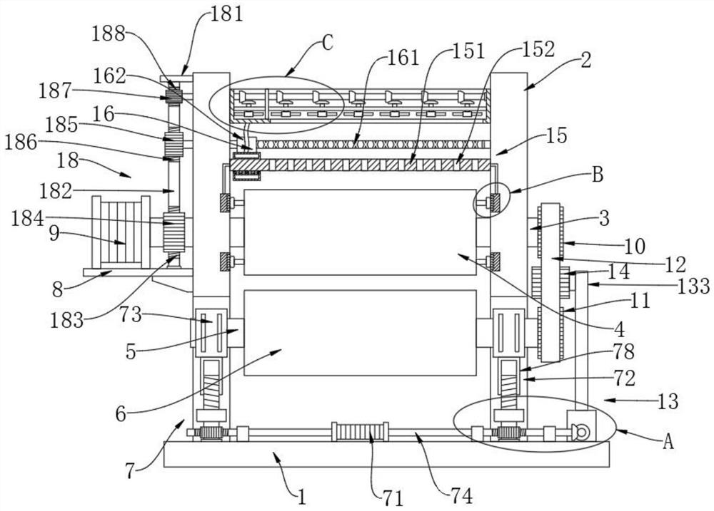 Electrode plate roller type positioning press-fitting device