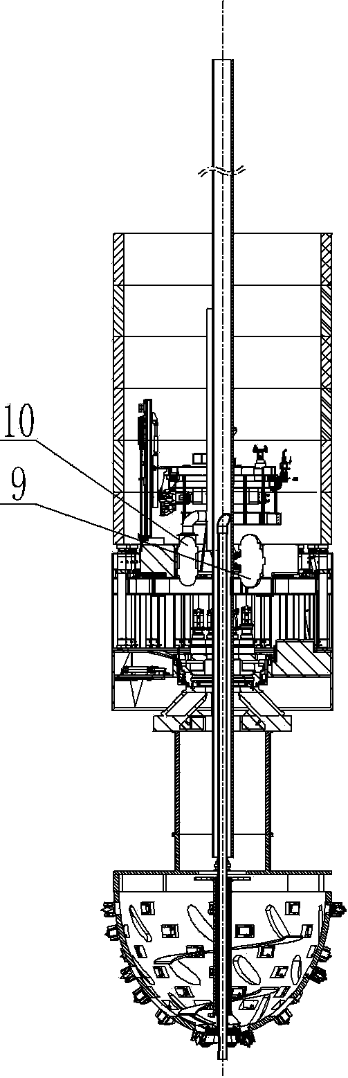 Vertical shaft shield tunneling machine