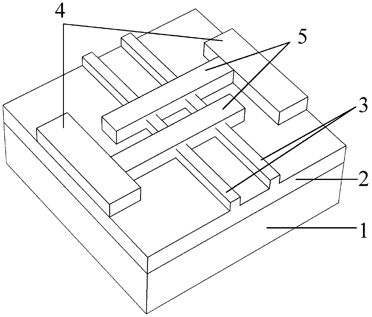 A three-dimensional electrode structure of a diamond ultraviolet detector and its manufacturing method