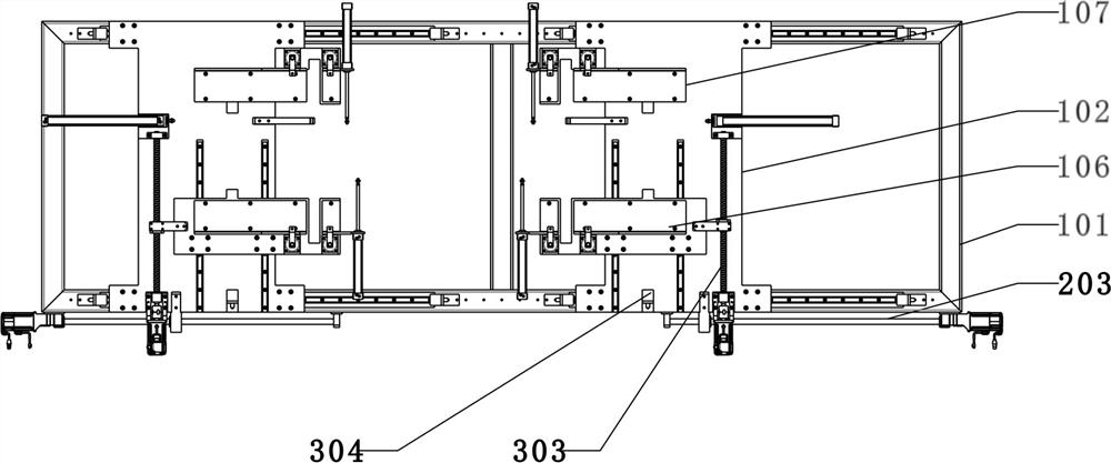 Rib plate positioning and clamping tool for robot welding and positioning method