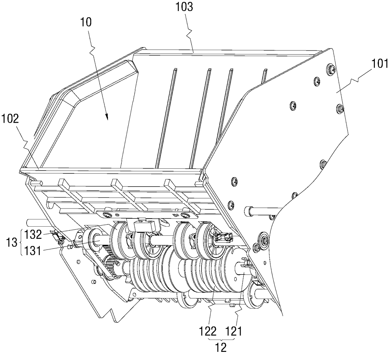 Deposit module, guest receiving part, and cash recycling system