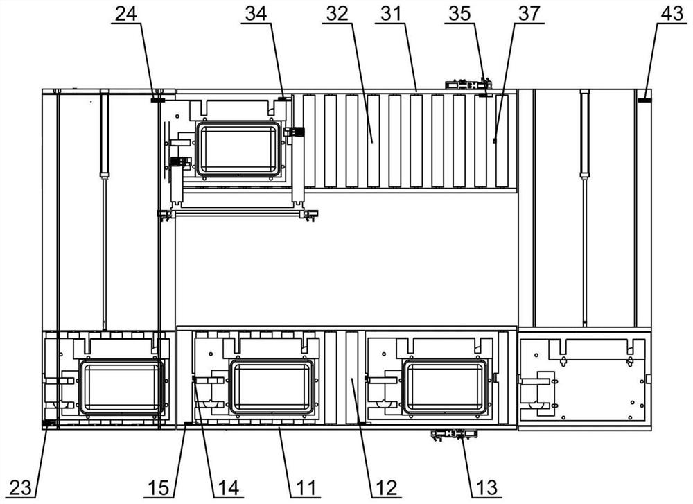 Automatic separating and feeding device for steaming trays and control method of automatic separating and feeding device