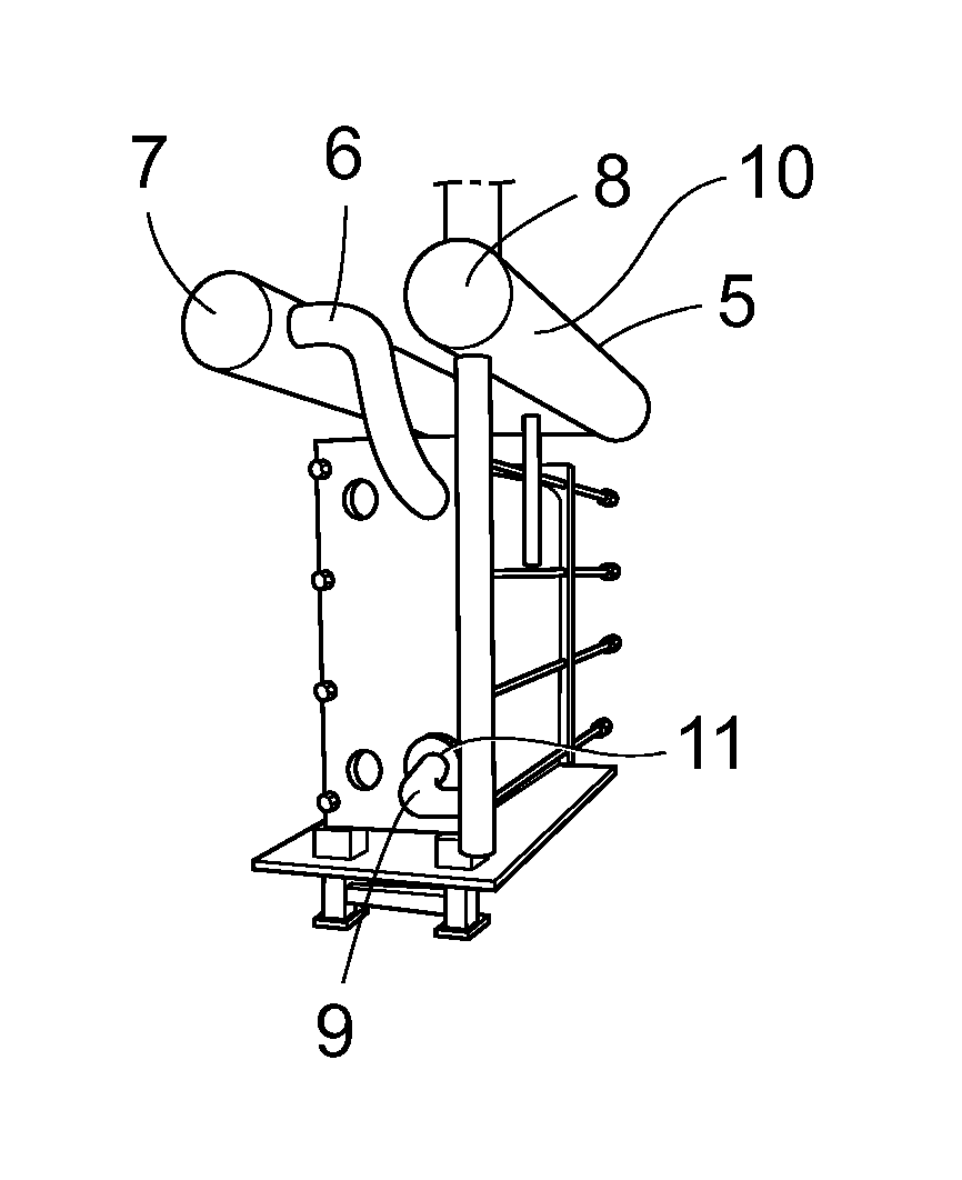 Liquid separator for an evaporator system