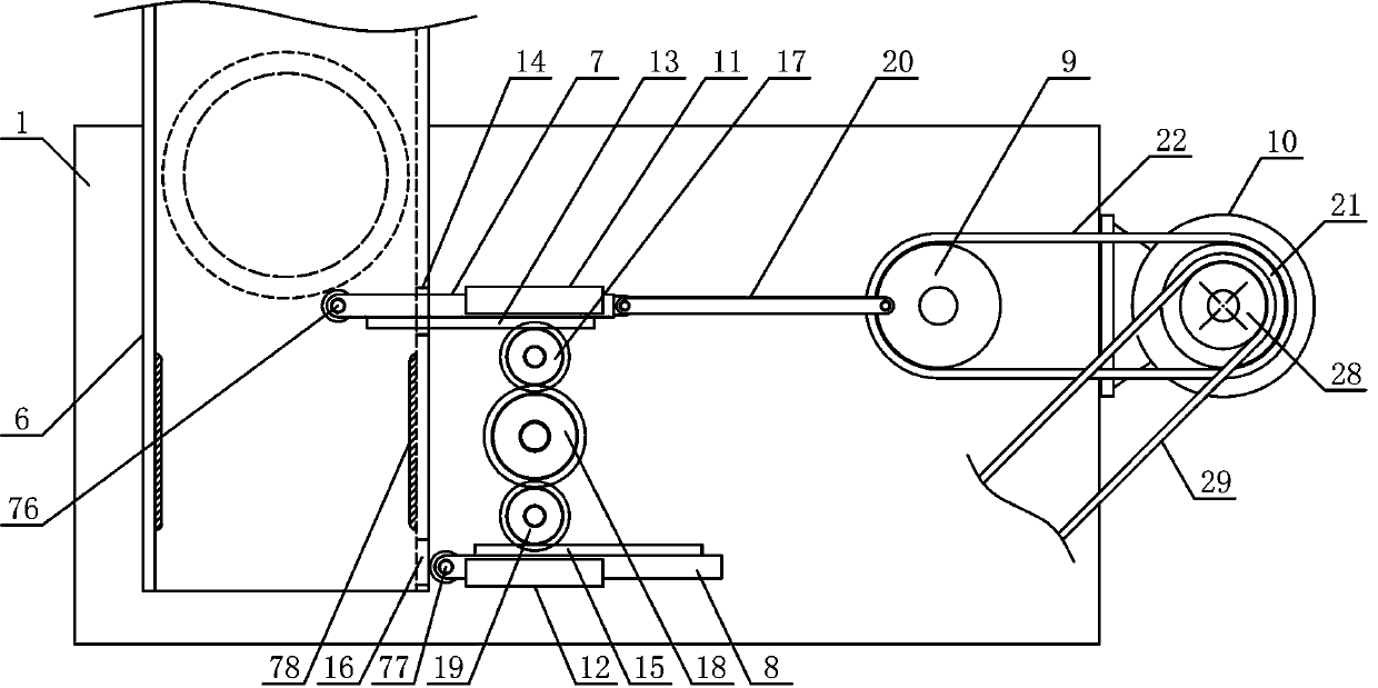 Round metal tube conveying and overturning device