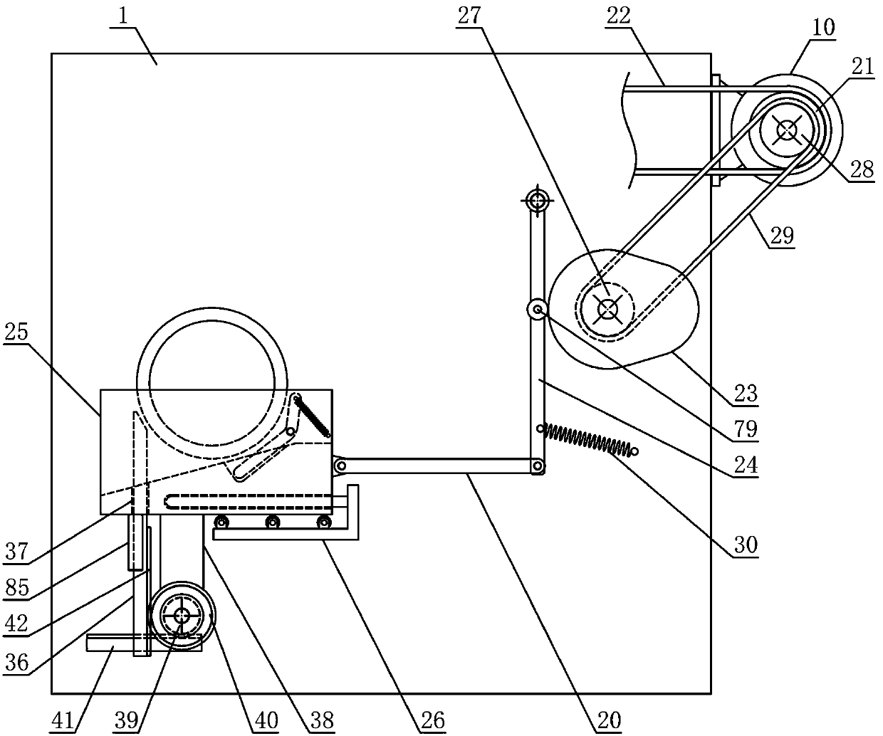 Round metal tube conveying and overturning device