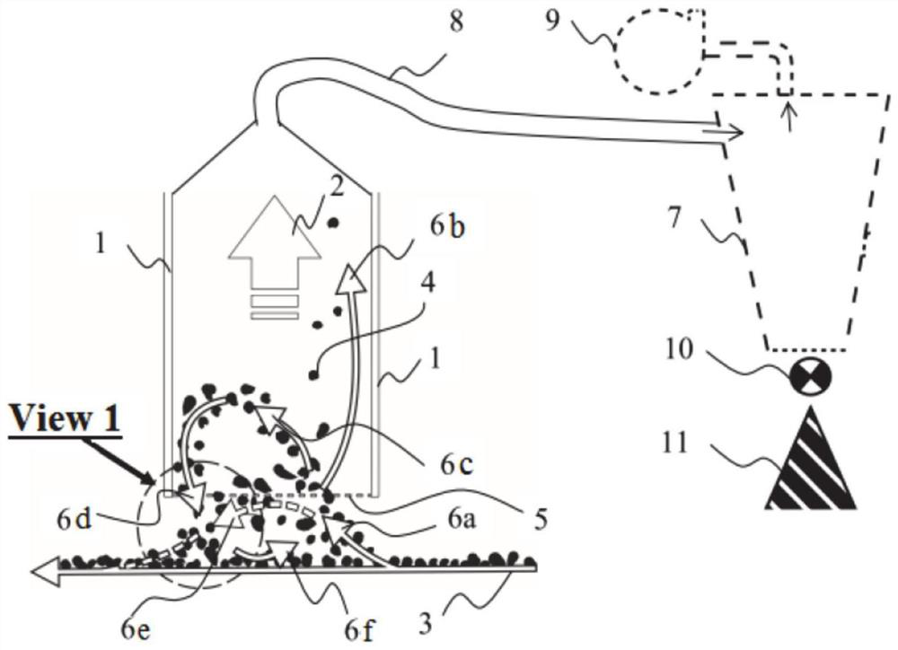 Pneumatic method for separating mineral raw materials