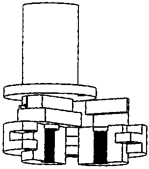 Tensile fixture of round bar tensile sample