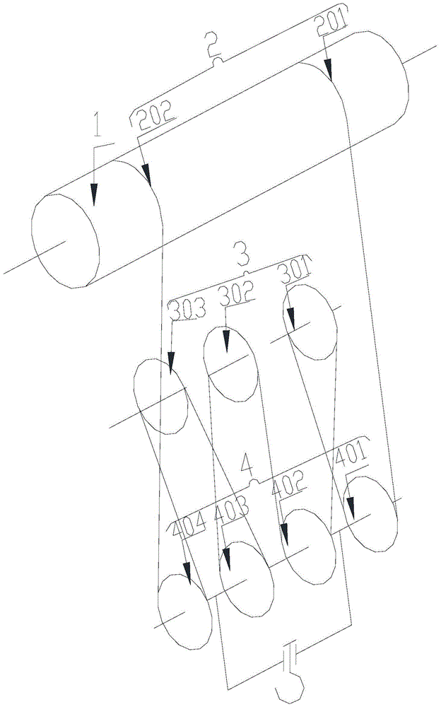 A method for replacing movable pulley blocks in bridge cranes