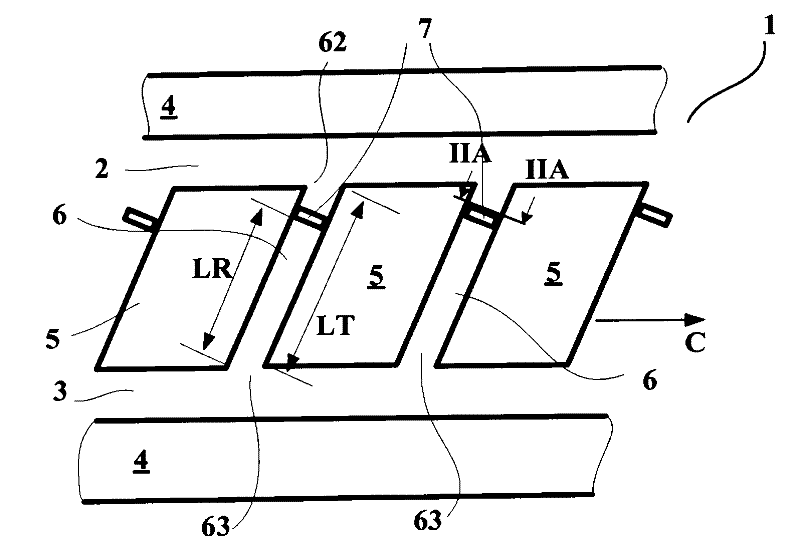 Sound suppressing device for tire tread