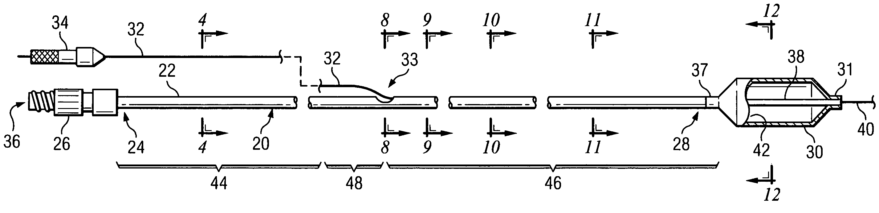 Rapid exchange balloon dilation catheter having reinforced multi-lumen distal portion