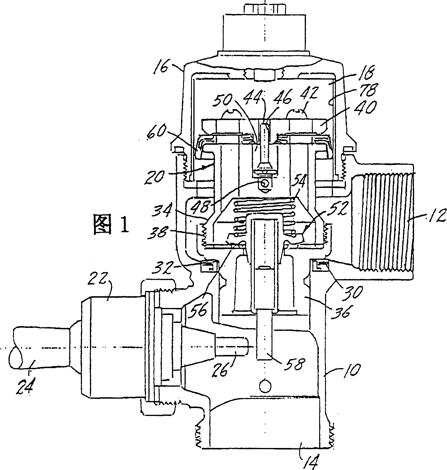 Lip sealing device for piston flushing valve