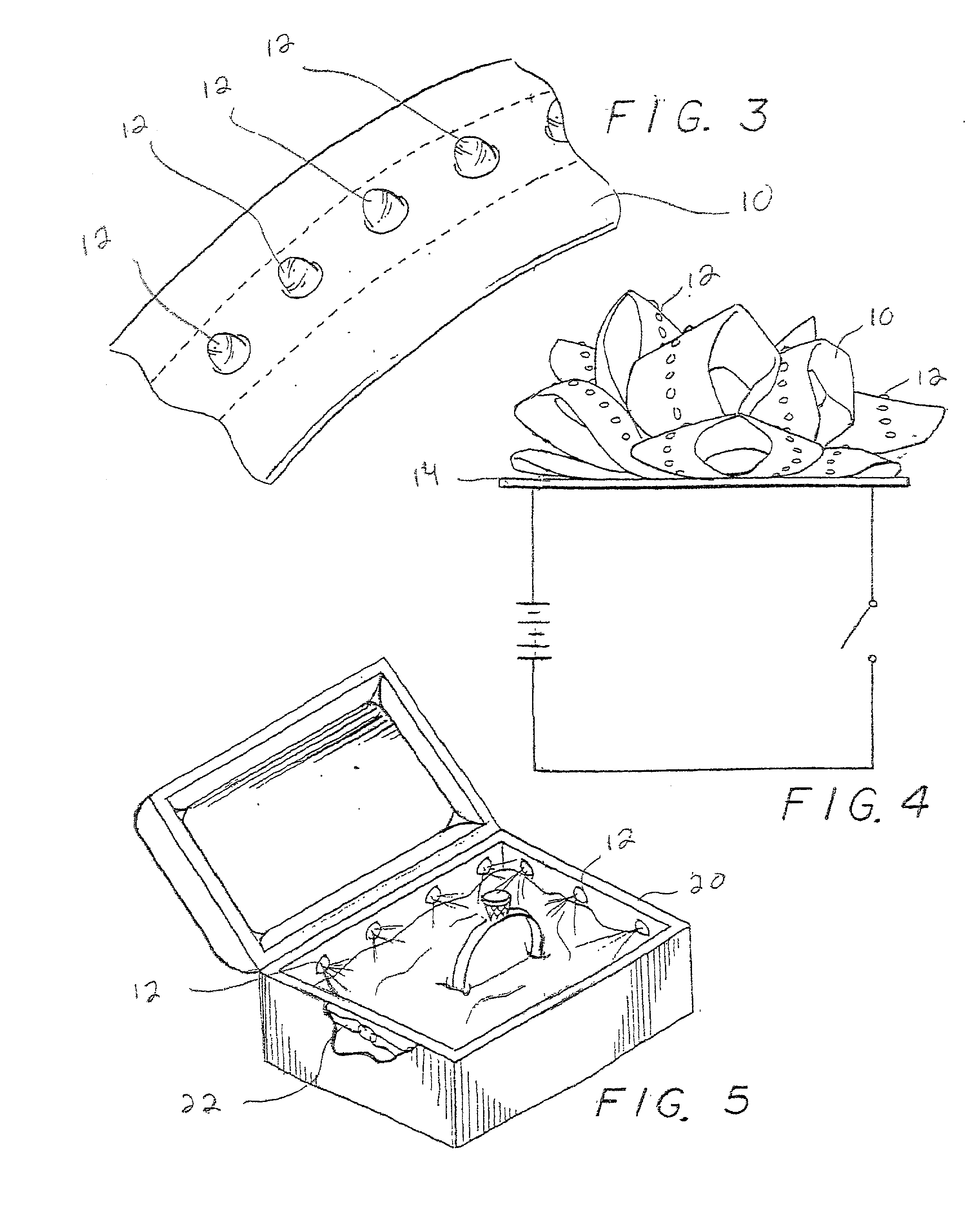 Illuminating packaging material