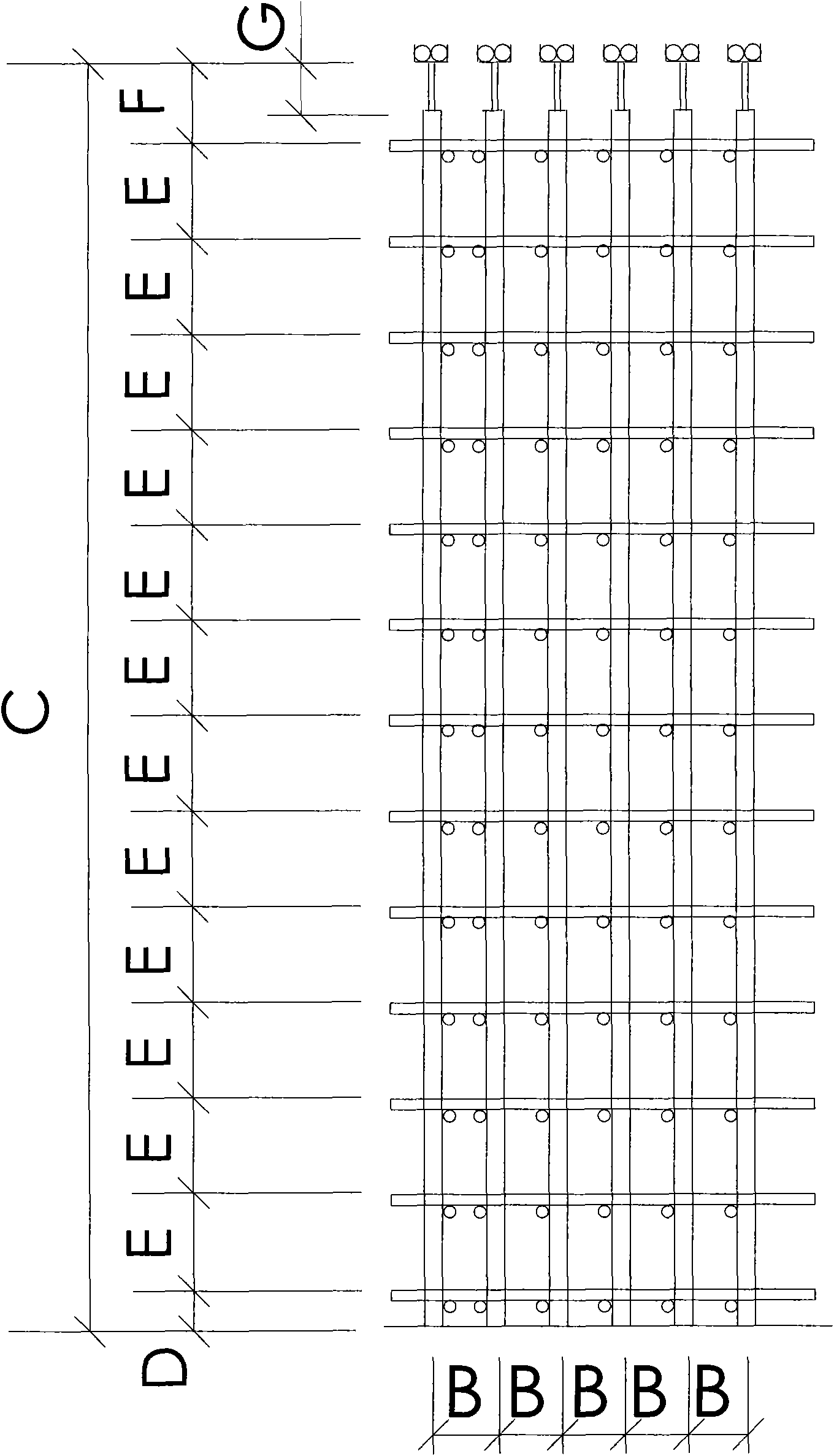 Buckled type steel pipe scaffold formwork support with large height-width ratio