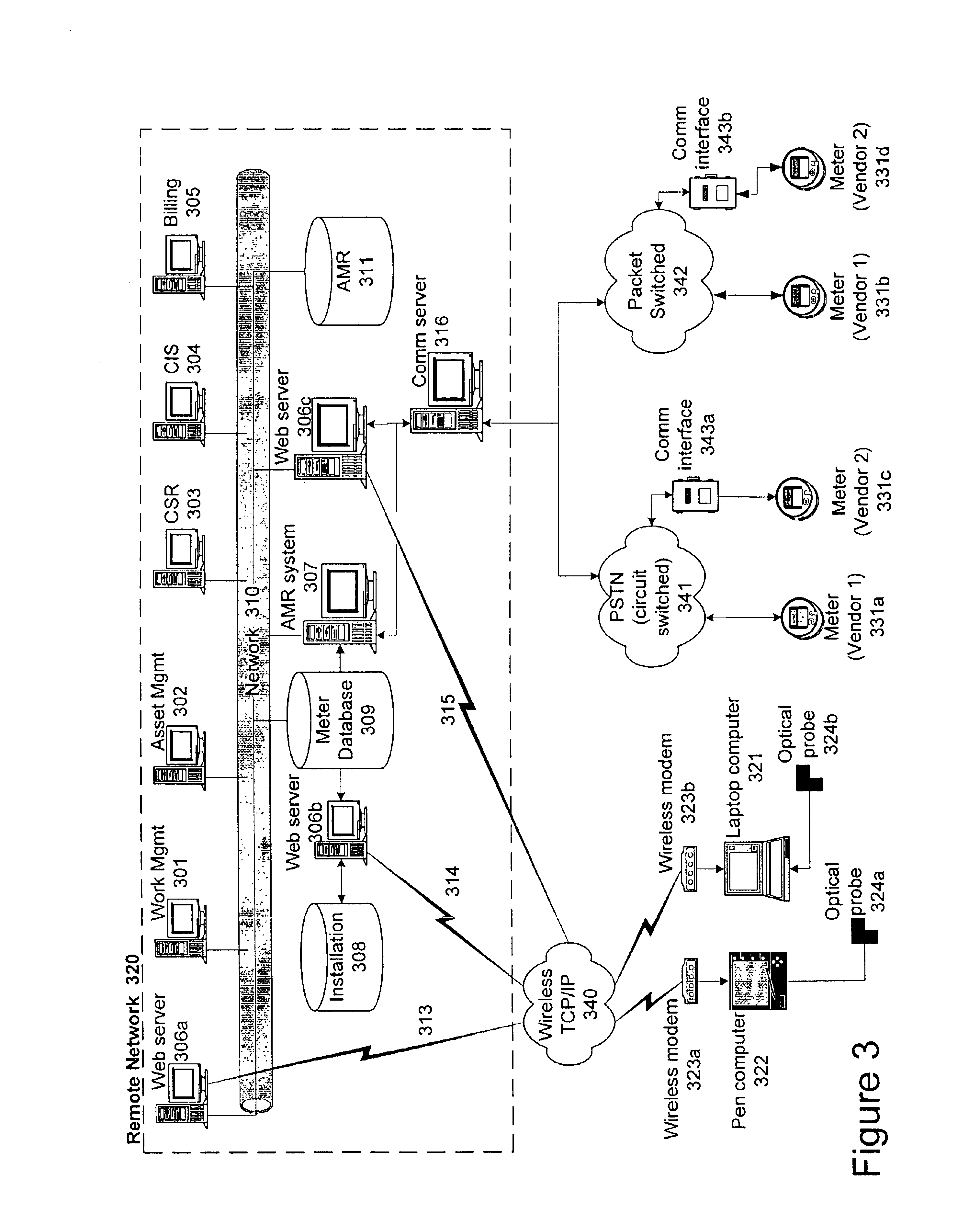Automated on-site meter registration confirmation using a portable, wireless computing device