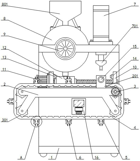 An electronic wire harness processing end device based on electrical automation control