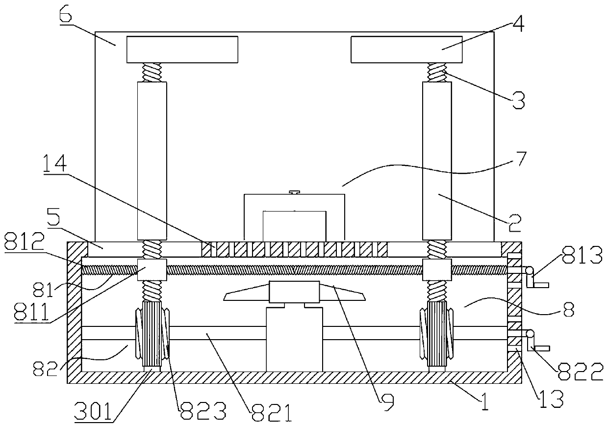 Power motor suspension structure for new energy automobile