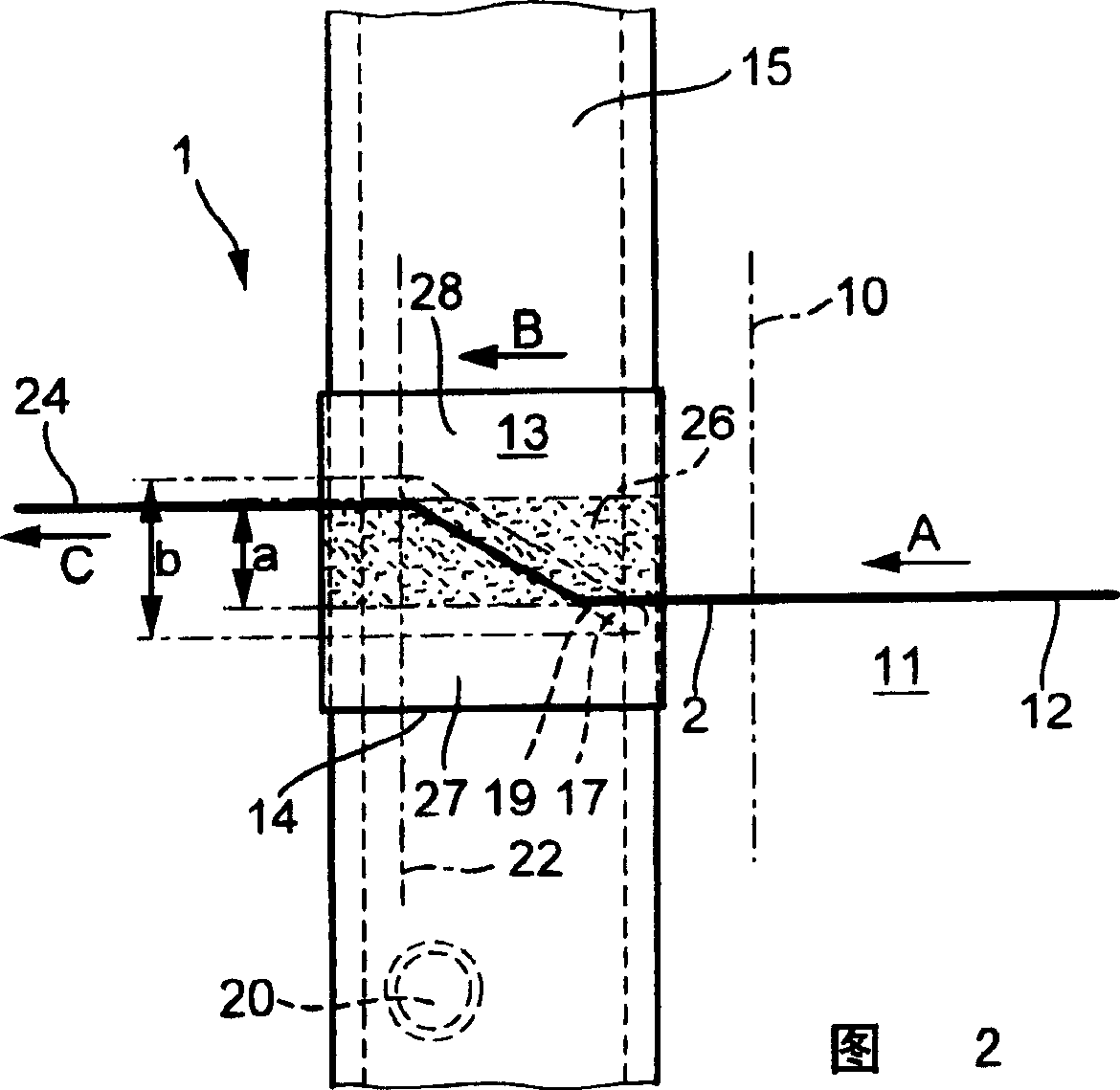 Transport belt for transporting fibre bundle for compacting