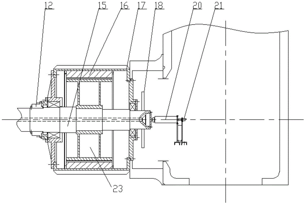 Direct drive independent variable pitch tidal current energy electric generation hydraulic turbine