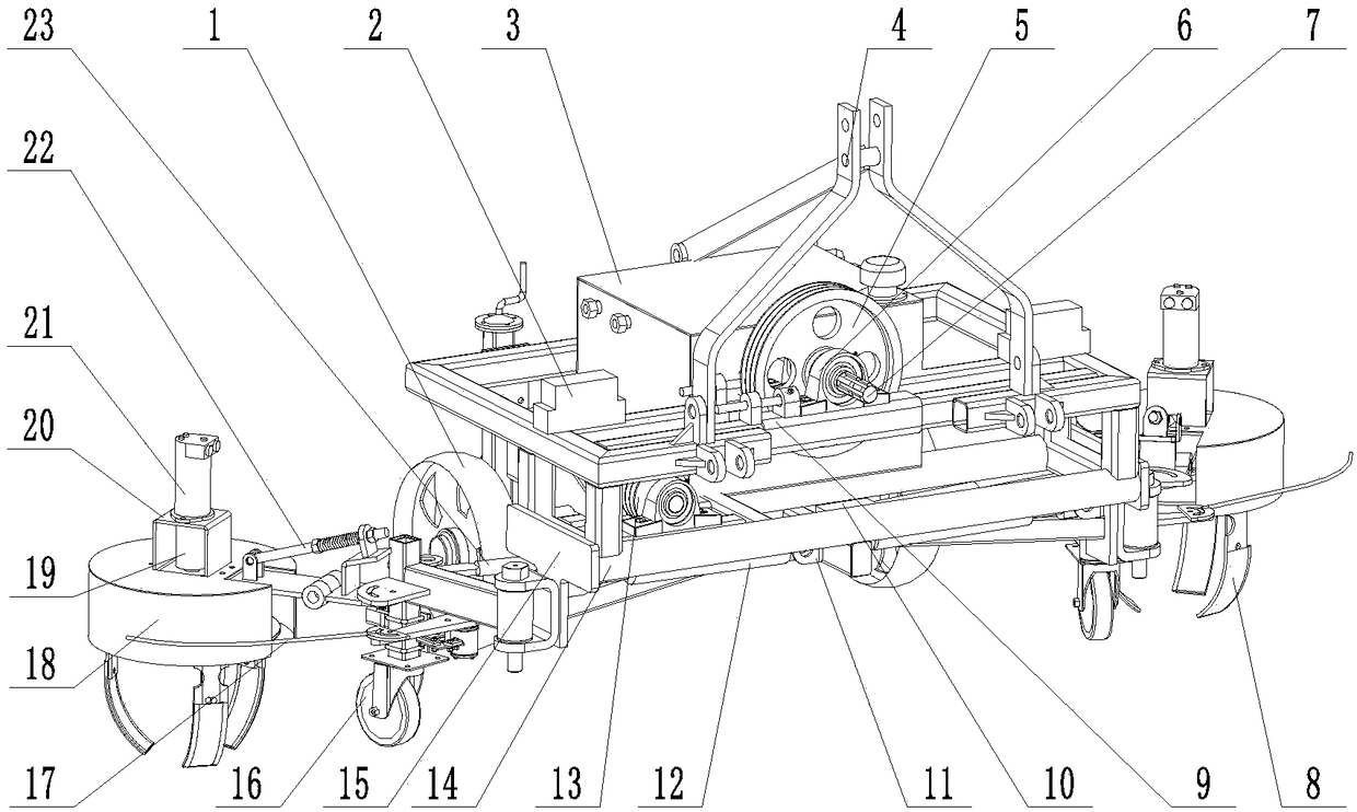 Bilateral and vertical inter-plant weeding machine capable of automatically avoiding obstacles