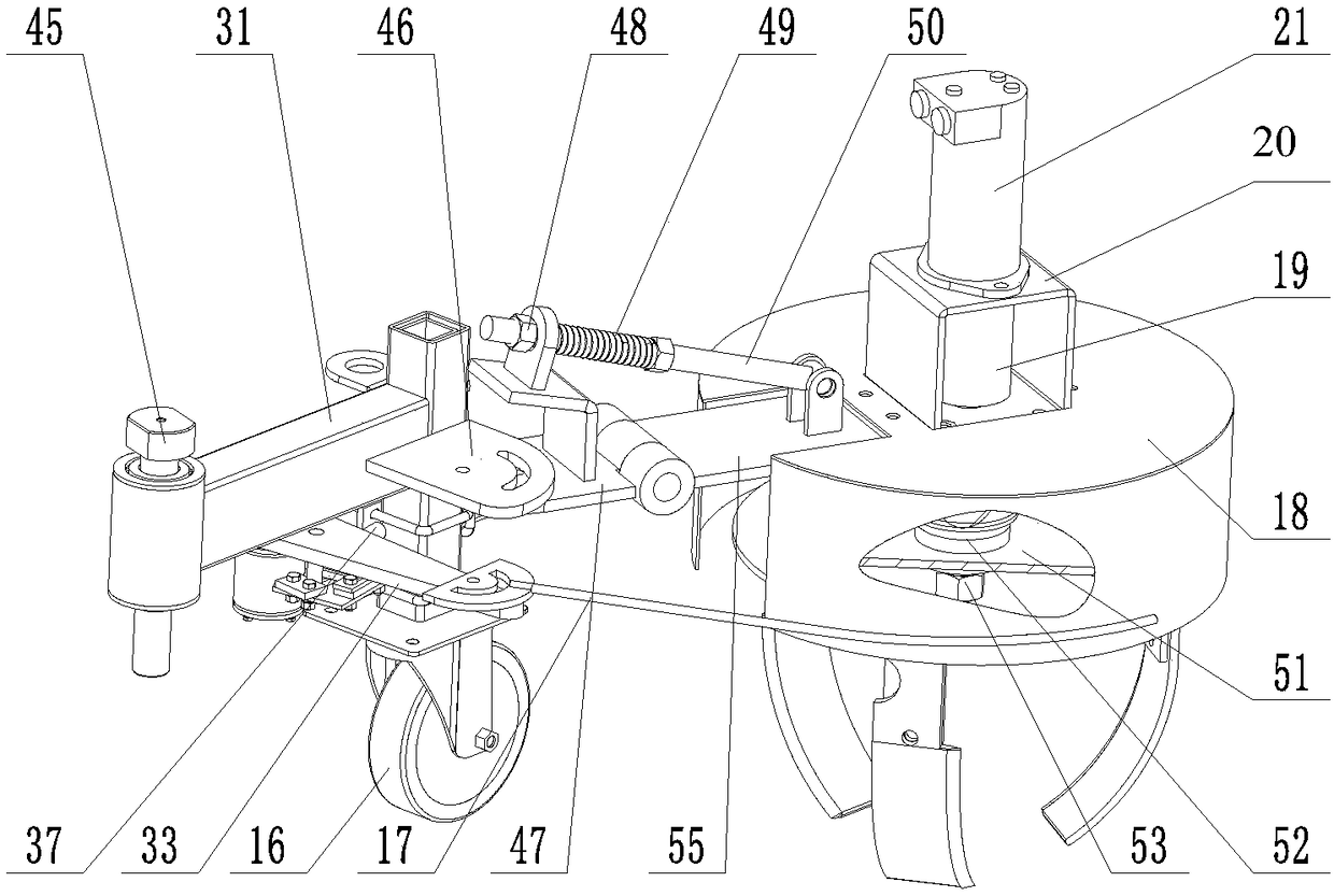 Bilateral and vertical inter-plant weeding machine capable of automatically avoiding obstacles