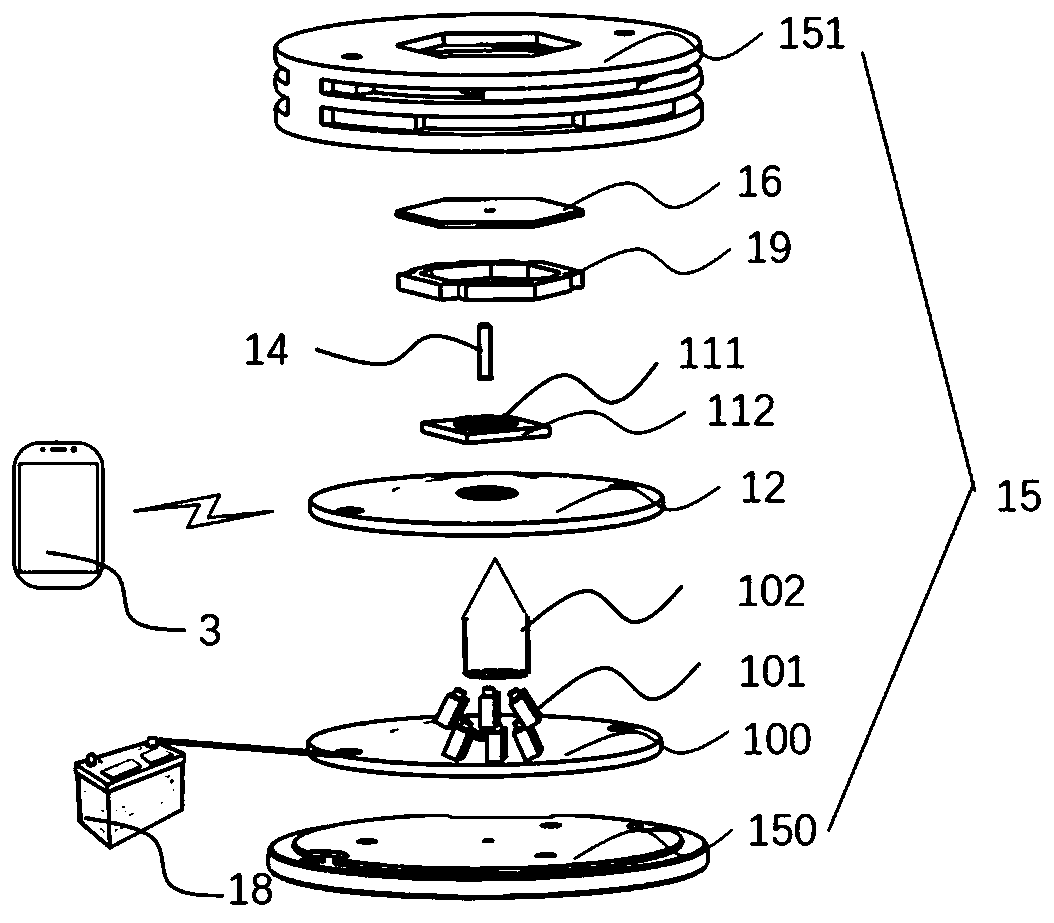 Tissue component non-invasive detection device, tissue component non-invasive detection system and wearable equipment