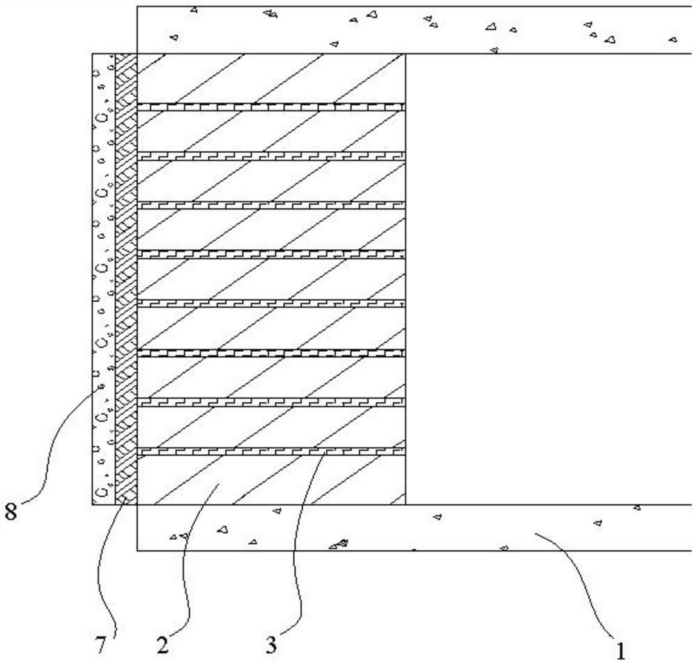 Brick plugging structure construction method for underground balanced water pressure tube well